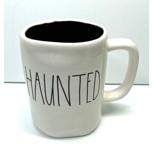 Rae Dunn Halloween Haunted Mug White Artisan Collection By Magenta